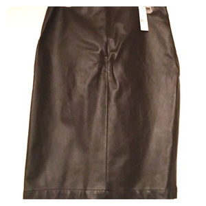 faux leather skirt